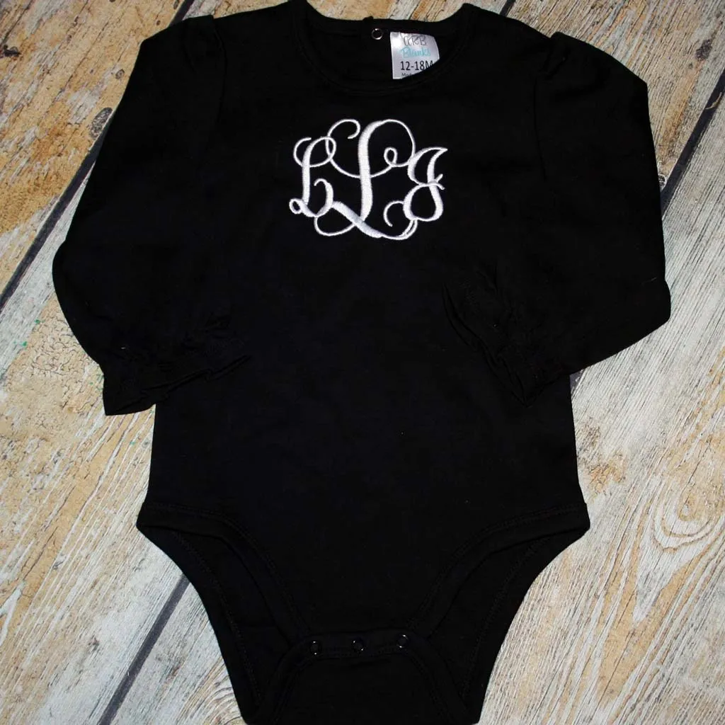 Embroidered Name/Monogram Bodysuit