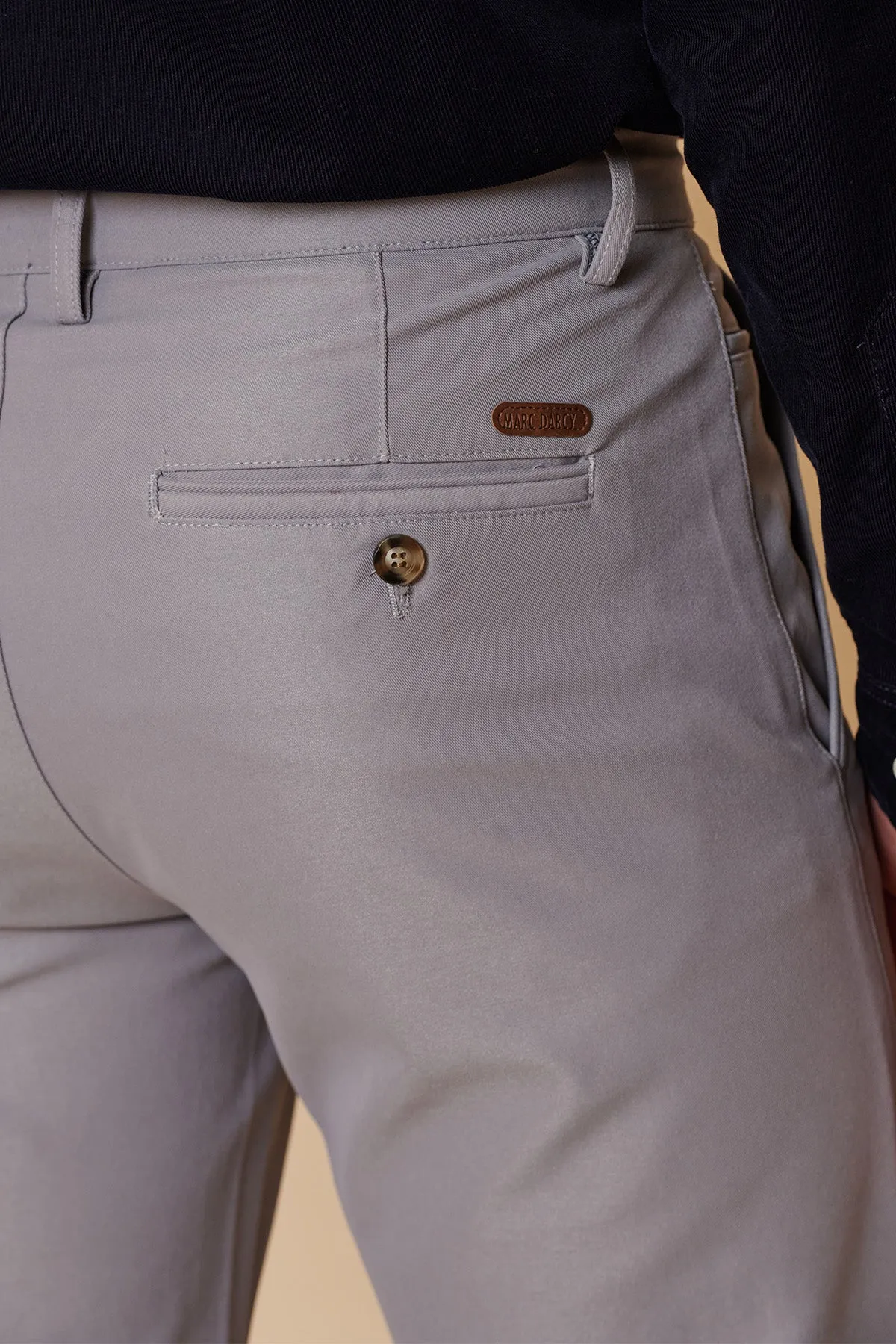 ENZO - Mid Grey Chinos