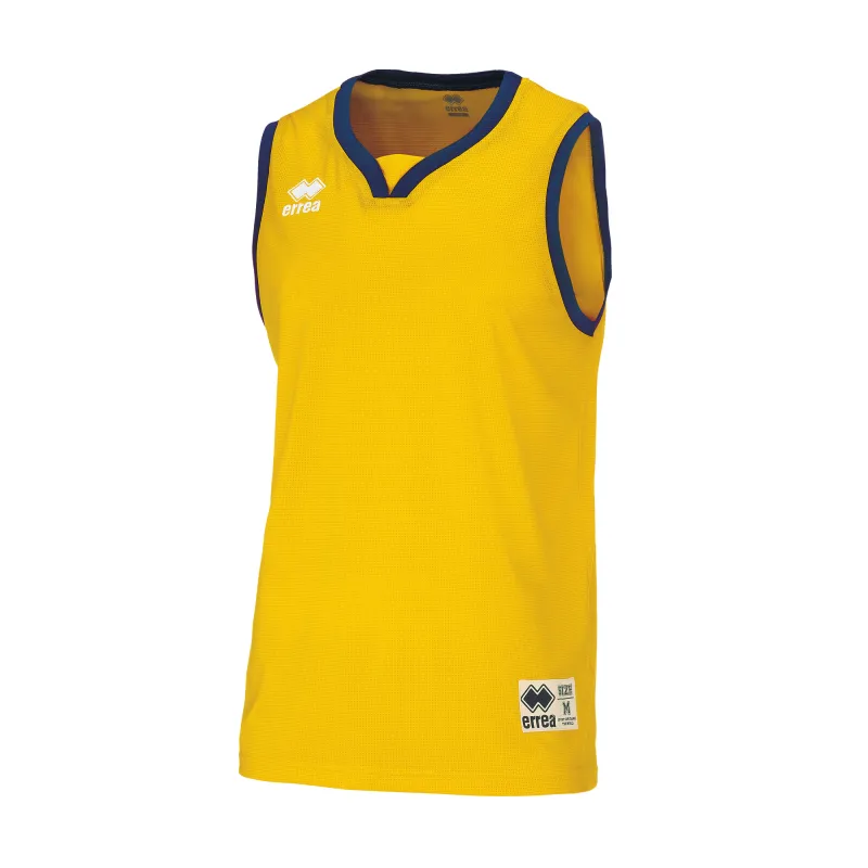 ERREA CALIFORNIA BASKETBALL VEST YELLOW NAVY