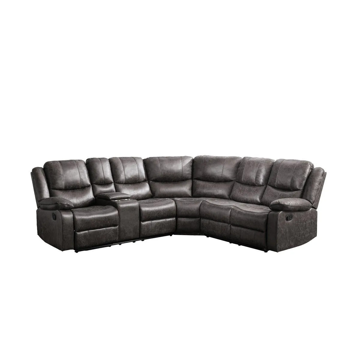 Everett Modular Reclining Sectional with Left Side Console