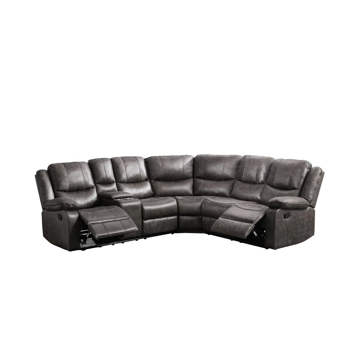 Everett Modular Reclining Sectional with Left Side Console