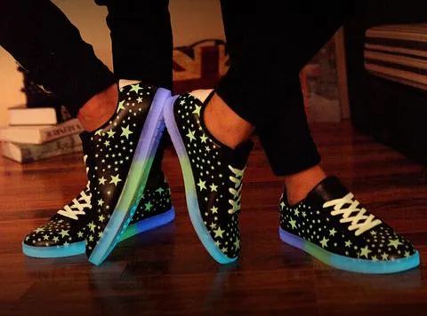 Fashion Kawaii Stars Luminous Sneakers  AD3520