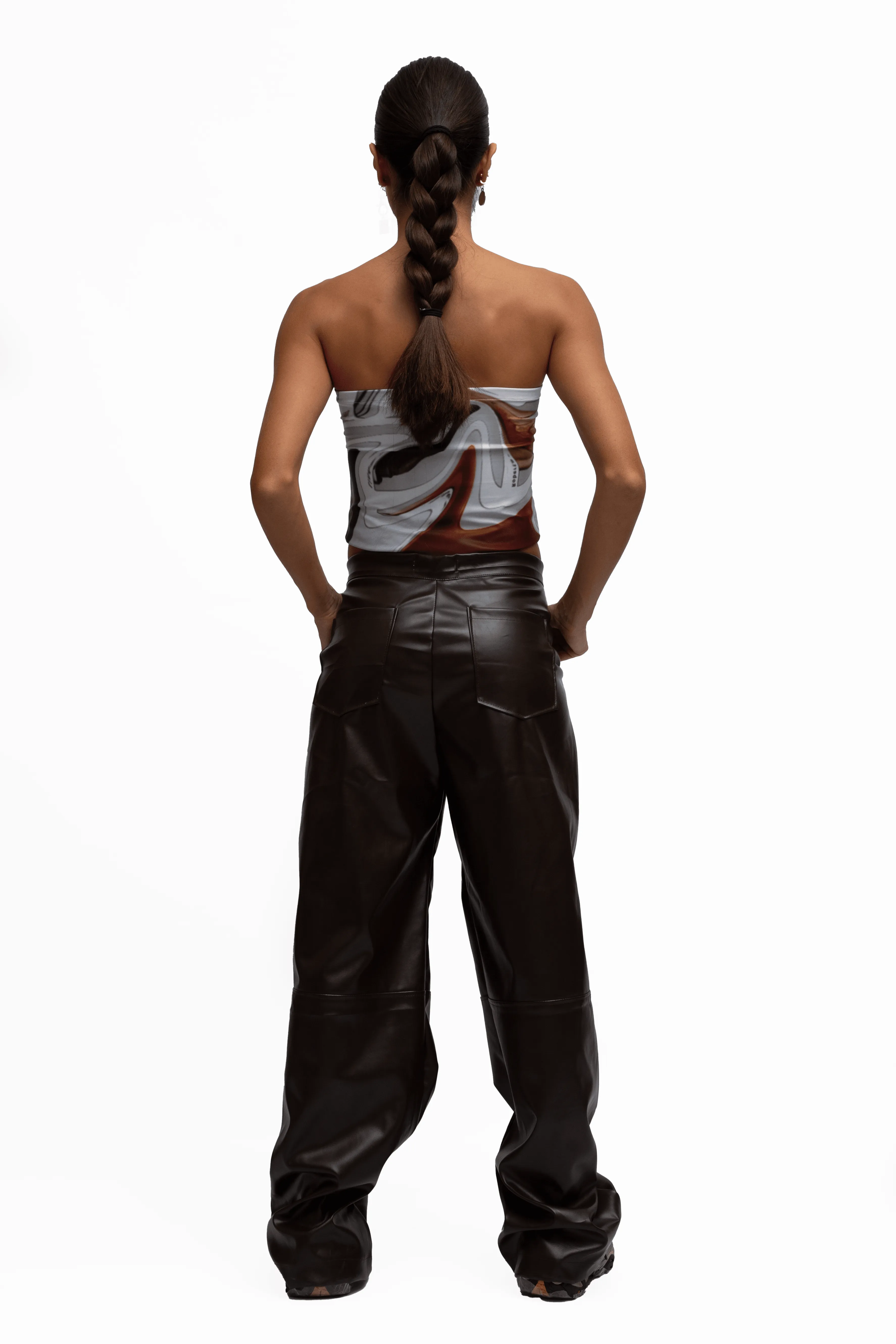 FAUX LEATHER MOKA PANTS