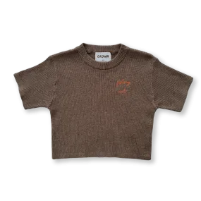 Fishing Club Rib Tee - Mud