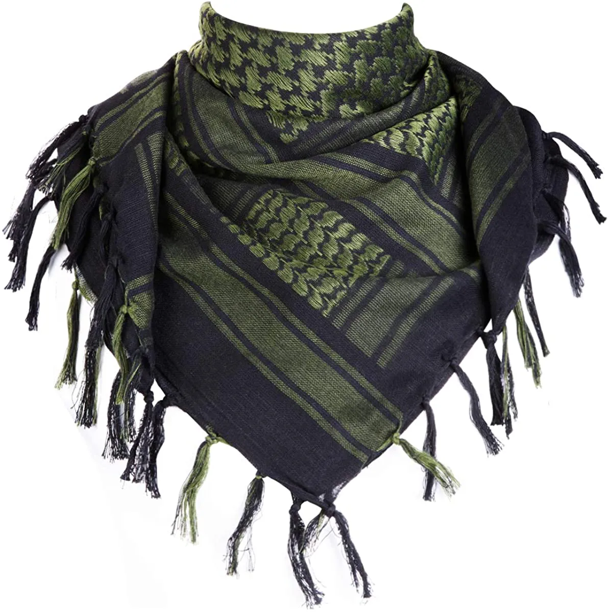 FREE SOLDIER Scarf Military Shemagh Tactical Desert Keffiyeh Head Neck Scarf Arab Wrap with Tassel 43X43 Inches