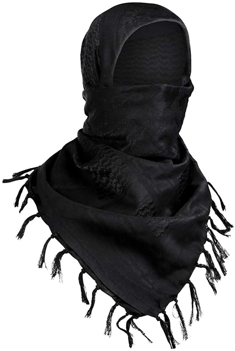 FREE SOLDIER Scarf Military Shemagh Tactical Desert Keffiyeh Head Neck Scarf Arab Wrap with Tassel 43X43 Inches