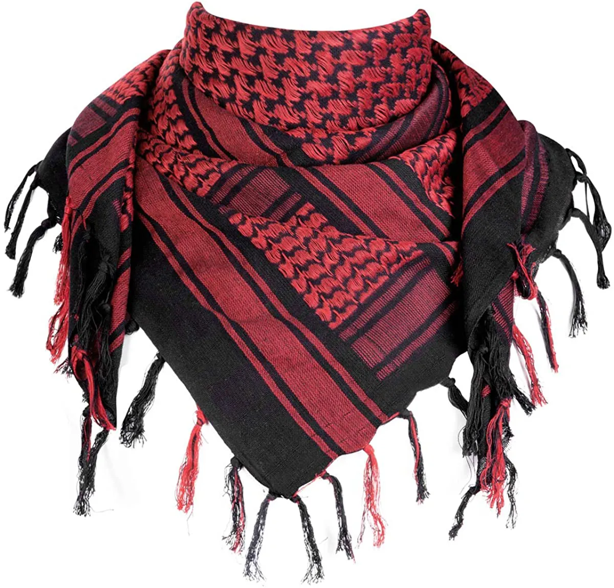 FREE SOLDIER Scarf Military Shemagh Tactical Desert Keffiyeh Head Neck Scarf Arab Wrap with Tassel 43X43 Inches