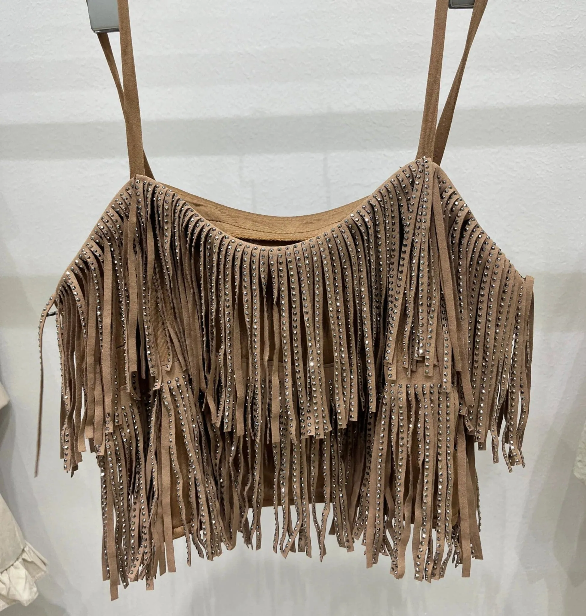 Fringed Skirts and Tops Delight A-Line Skirt: Trendy Multi-Layer Design