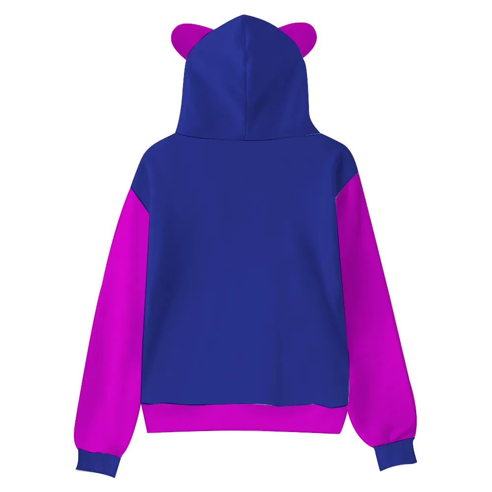 Fro-Puff Girl's Cute Cat Ear Hoodie