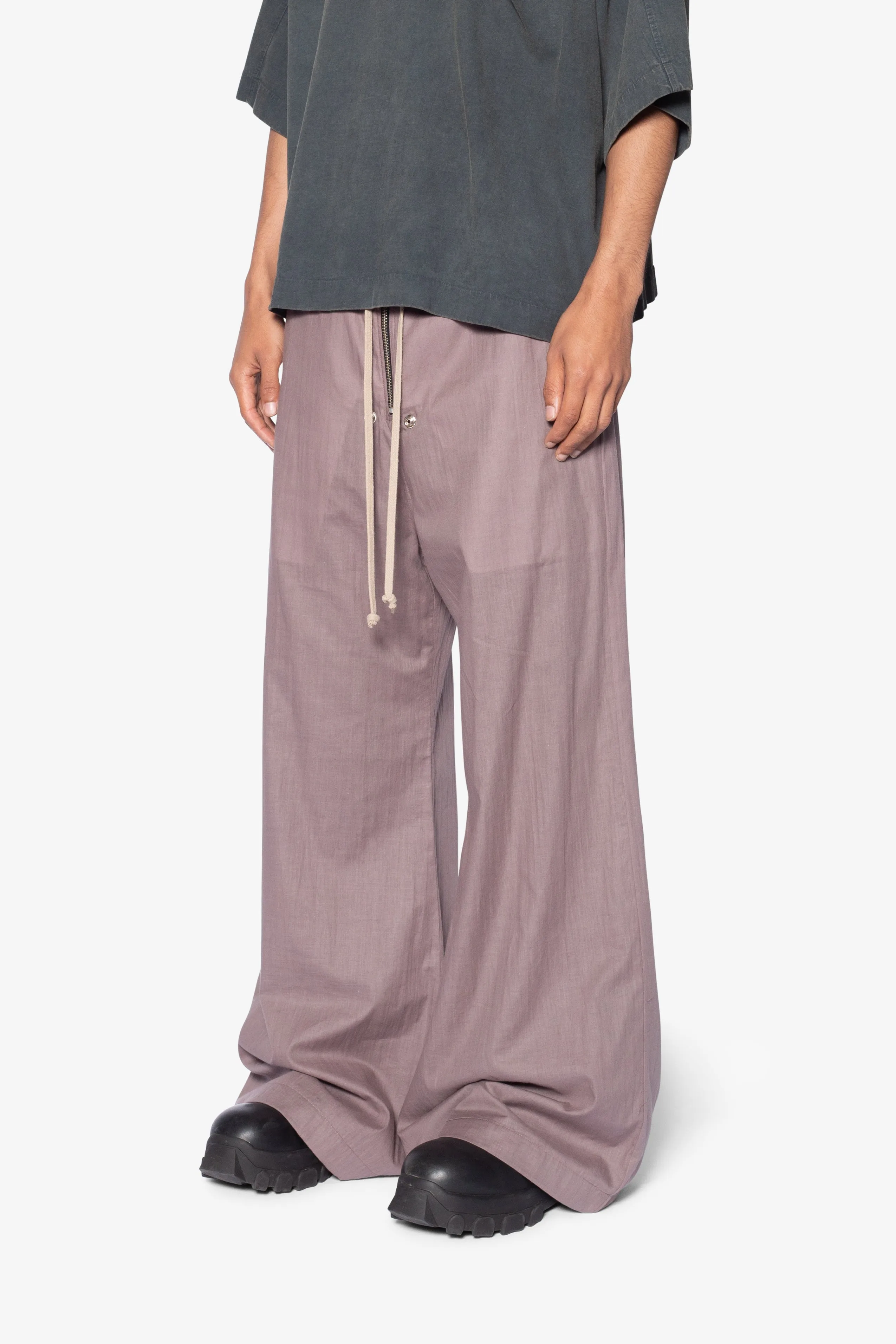 Gauze Layered Rave Pants - Mauve