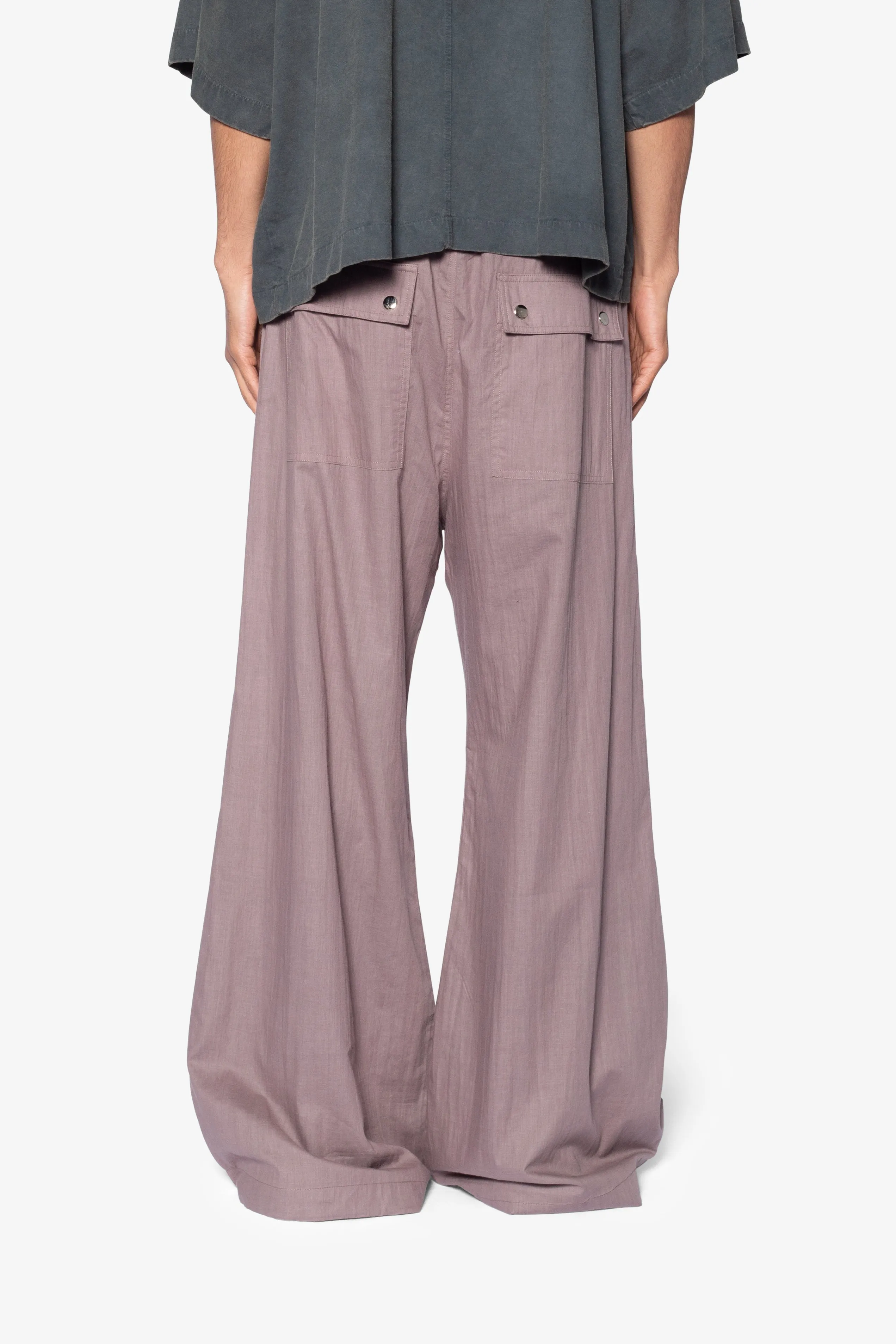 Gauze Layered Rave Pants - Mauve