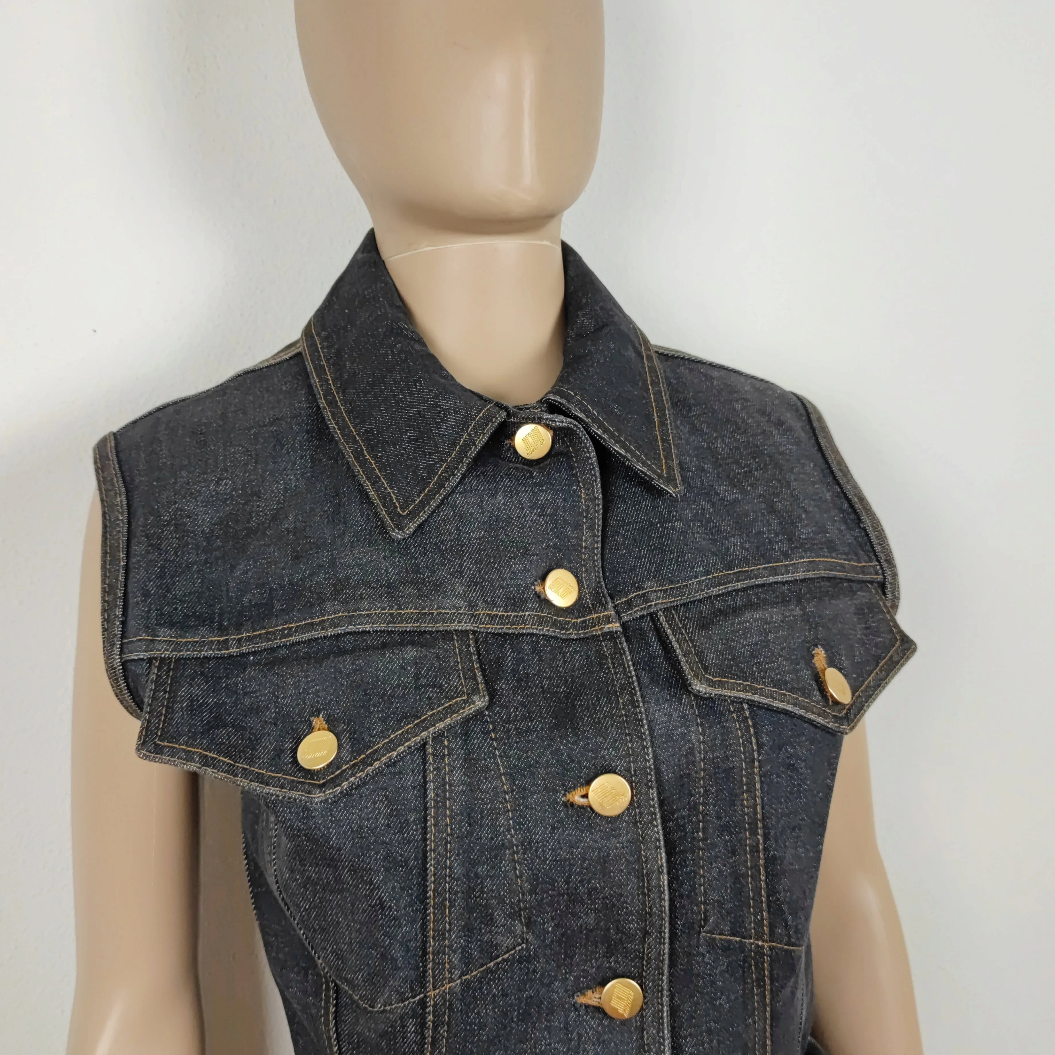 Gilet in jeans Gaultier junior