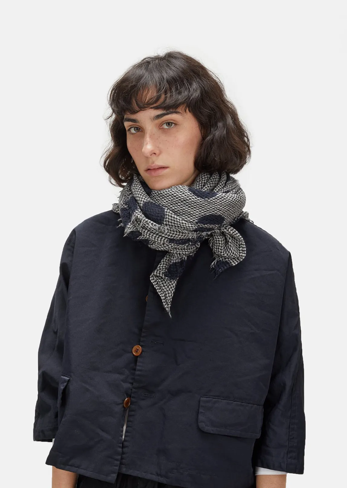 Ginga Dot Quadra Cashmere Blend Scarf