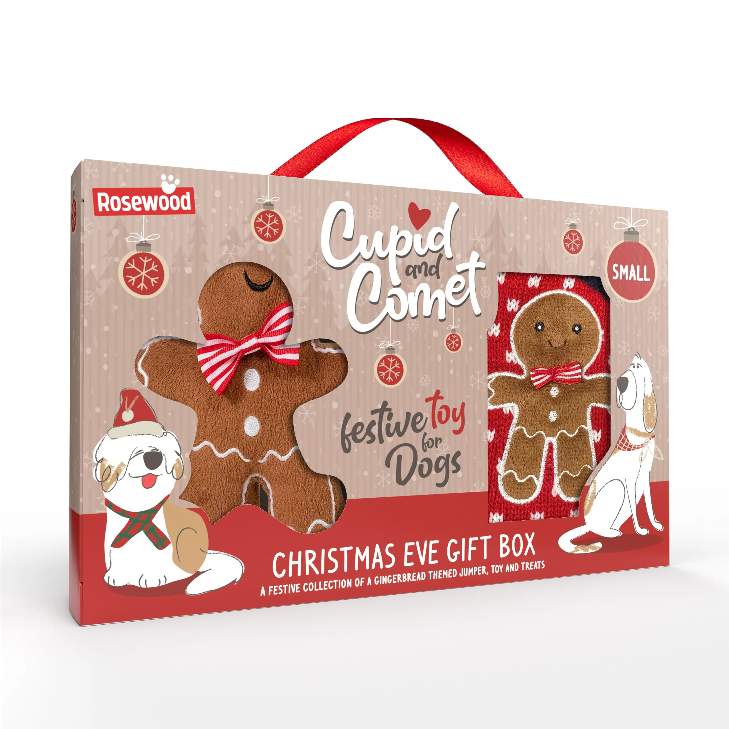 Gingerbread Jumper Christmas Eve Gift Pack | Festive Dog Box by Cupid & Comet