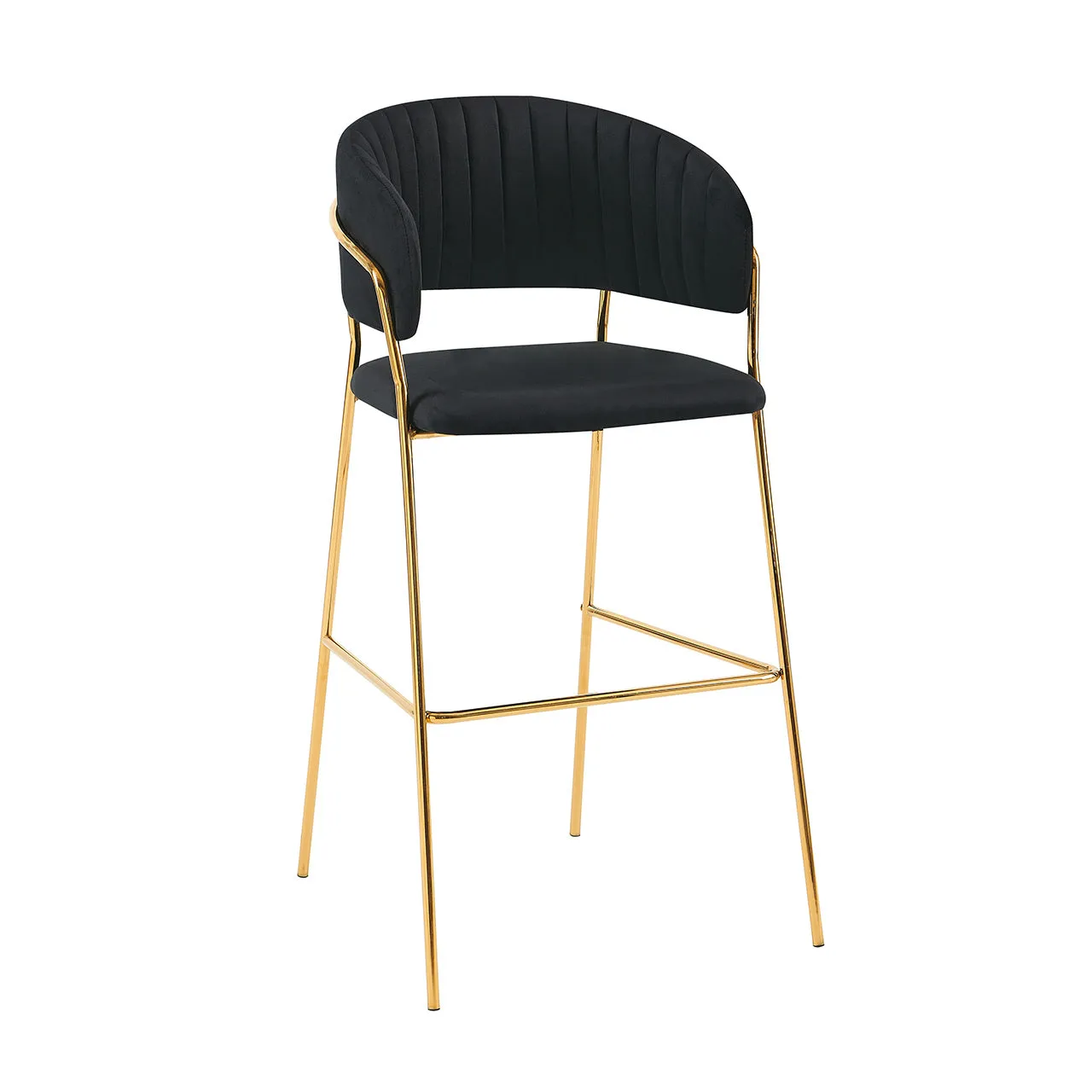 Gold Frame Bar Chair – Available In 4 Colours MWBCG03B