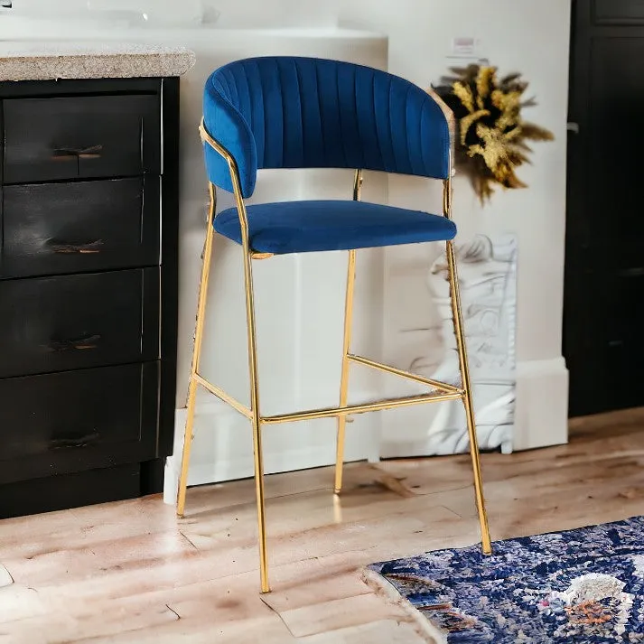 Gold Frame Bar Chair – Available In 4 Colours MWBCG03B