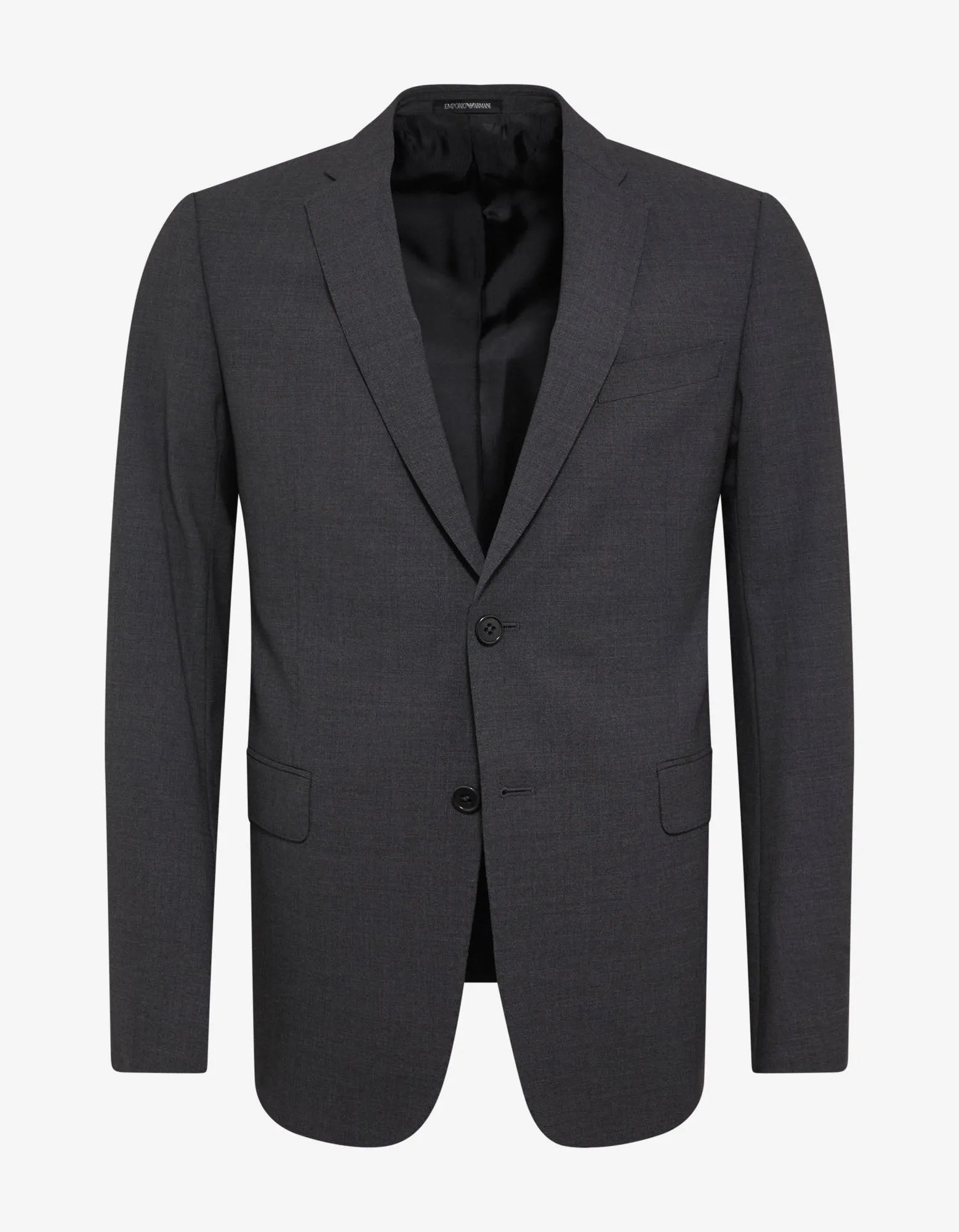 Grey Wool-Blend Two-Button Suit -