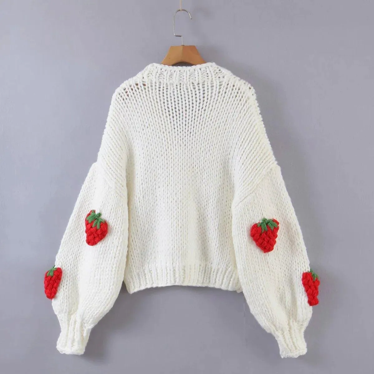 Handmade Sweater Cardigan Patchwork Sweater Jumper Knitting Coats