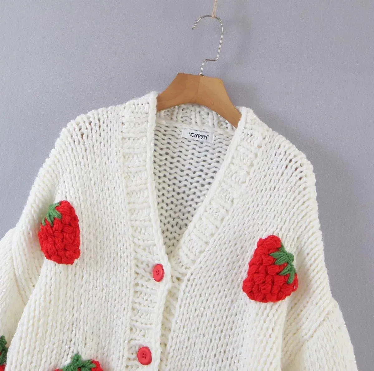 Handmade Sweater Cardigan Patchwork Sweater Jumper Knitting Coats