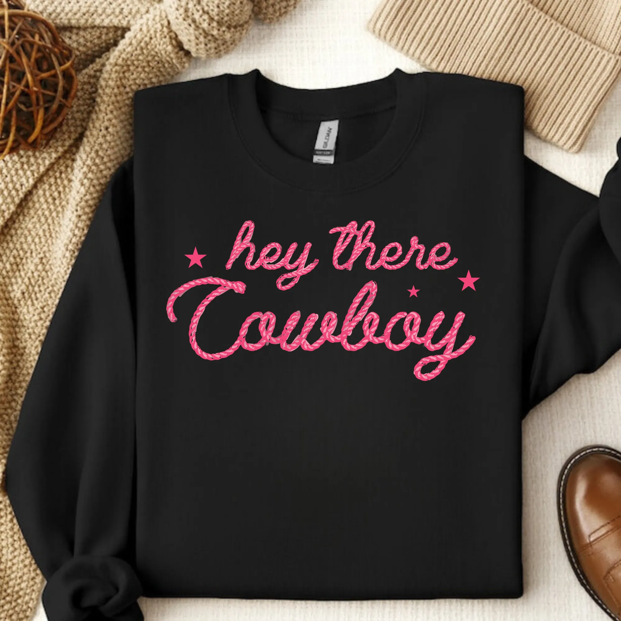 Hey There Cowboy Crewneck Sweatshirt