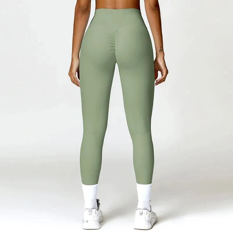 High Waist Compression Leggings for Women - Supportive Fitness Attire