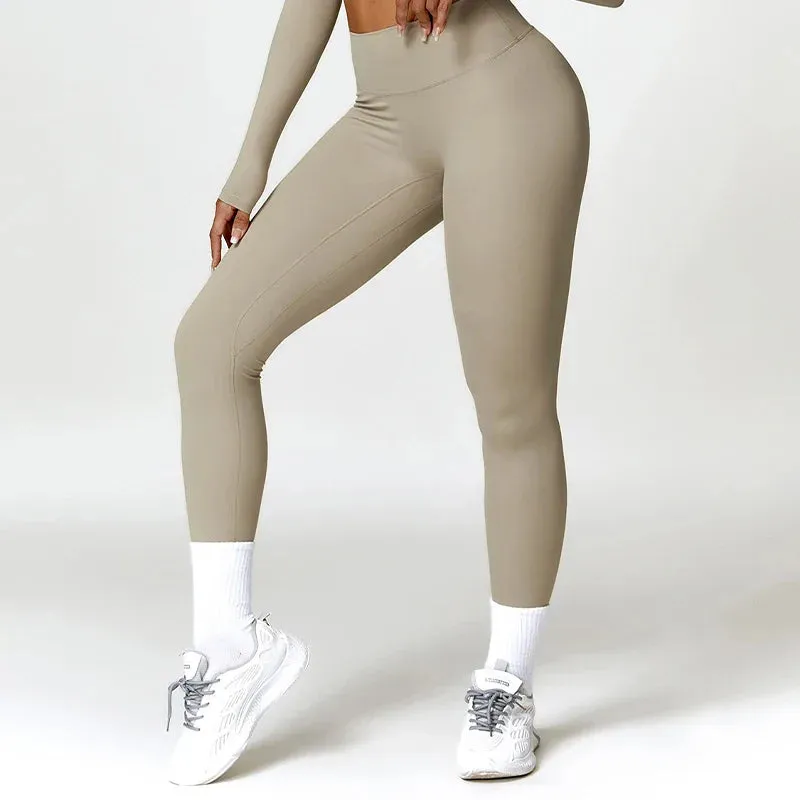 High Waist Compression Leggings for Women - Supportive Fitness Attire