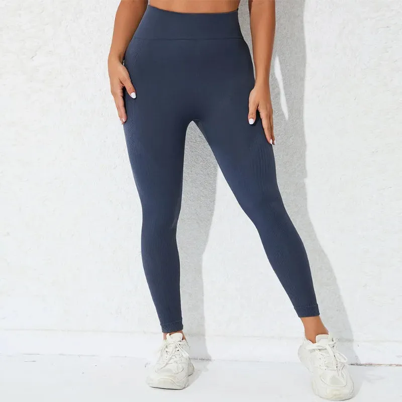 High Waist Seamless Butt Lift Knitting Legging for Gym and Running