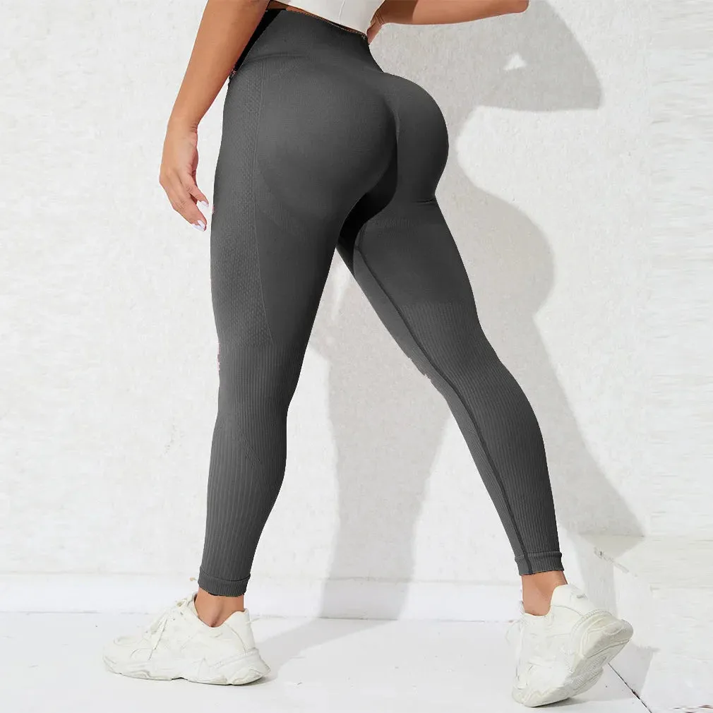 High Waist Seamless Butt Lift Knitting Legging for Gym and Running