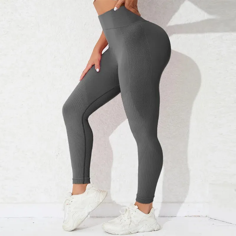 High Waist Seamless Butt Lift Knitting Legging for Gym and Running