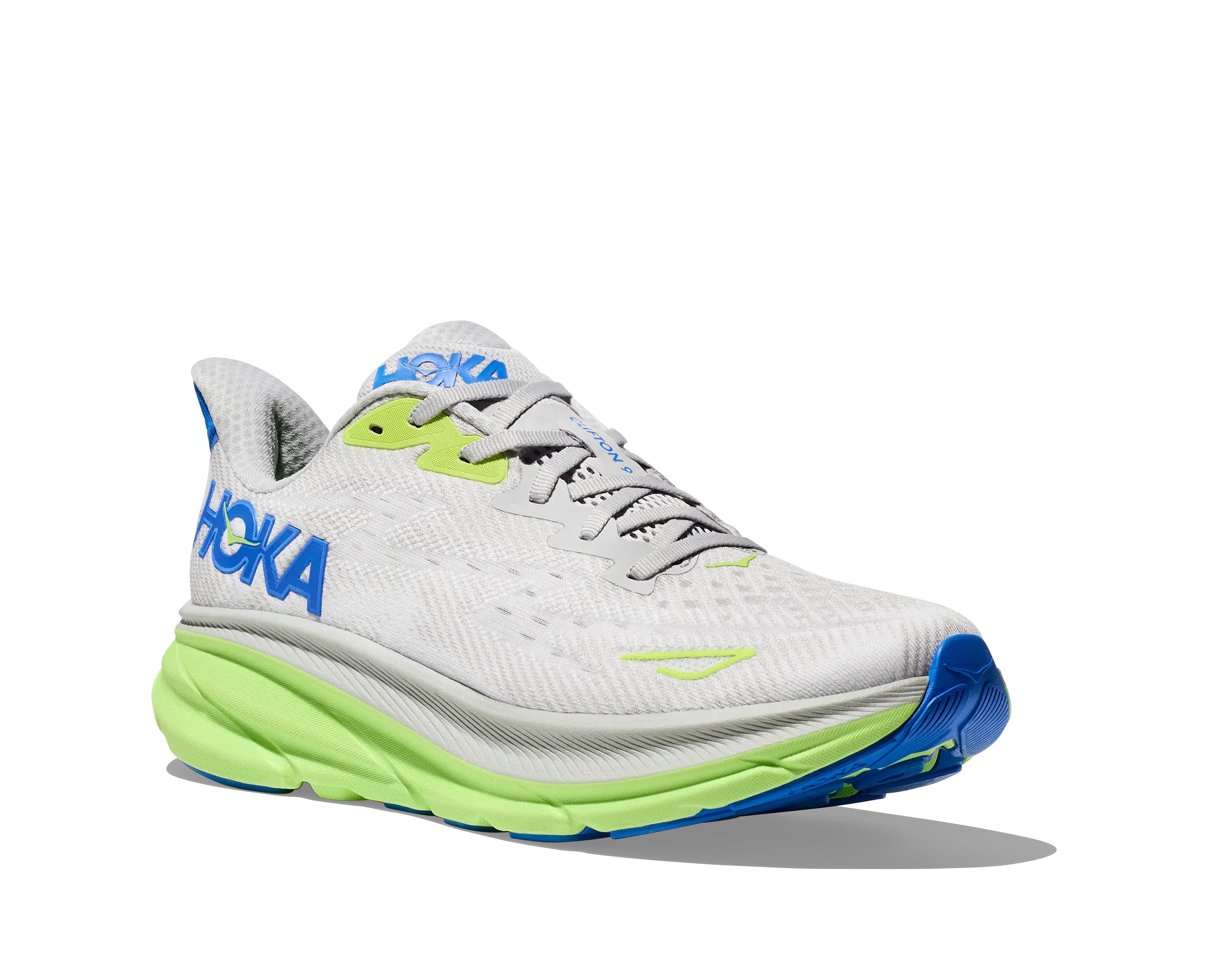 Hoka Clifton 9 Mens Running Shoes Grey