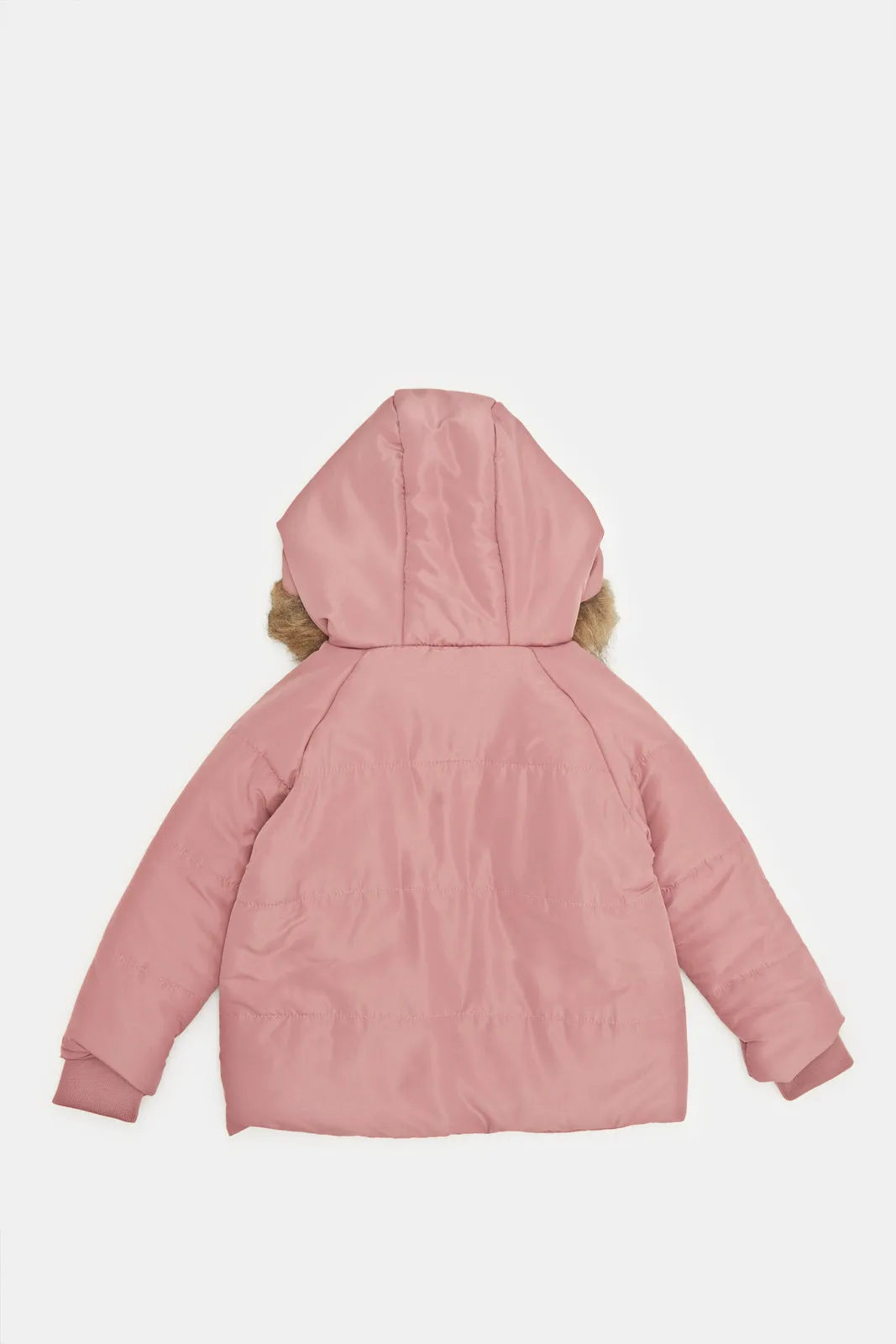 Infant Girls Pink Heavy Padded Jacket