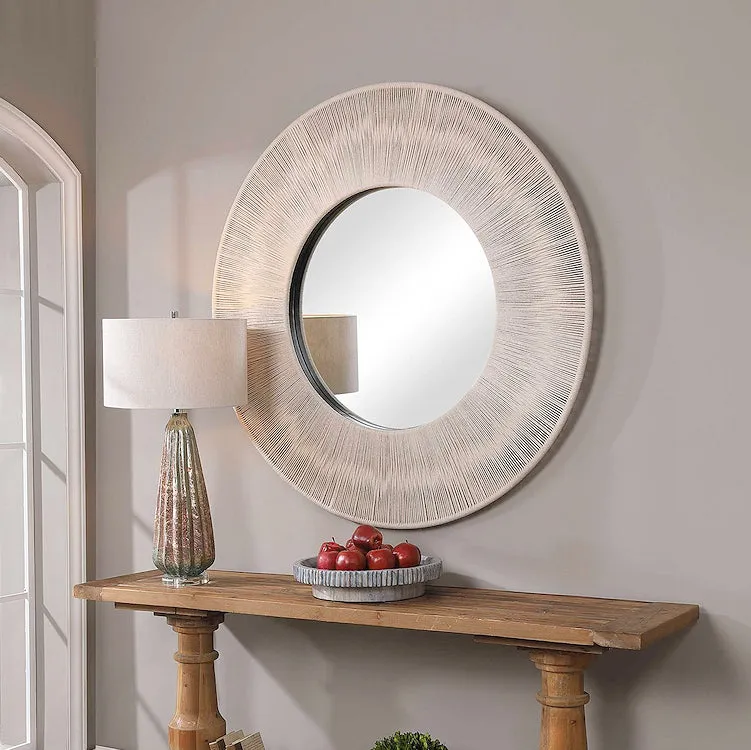 Islands Rope Weave Grande Coastal Wall Mirror