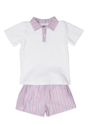 Jeremiah RWB Striped Shorts Set