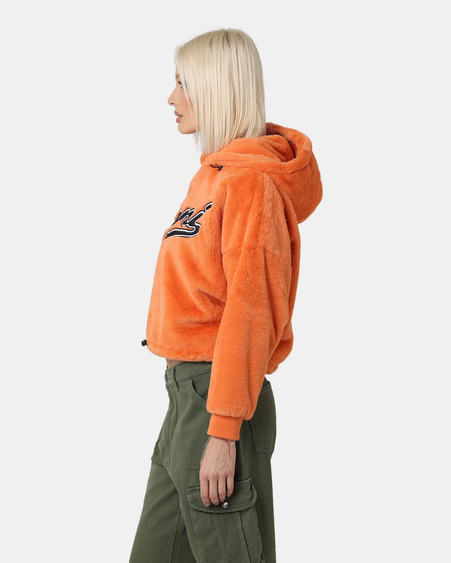 Karl Kani Varsity Plush Oversized Hoodie Orange