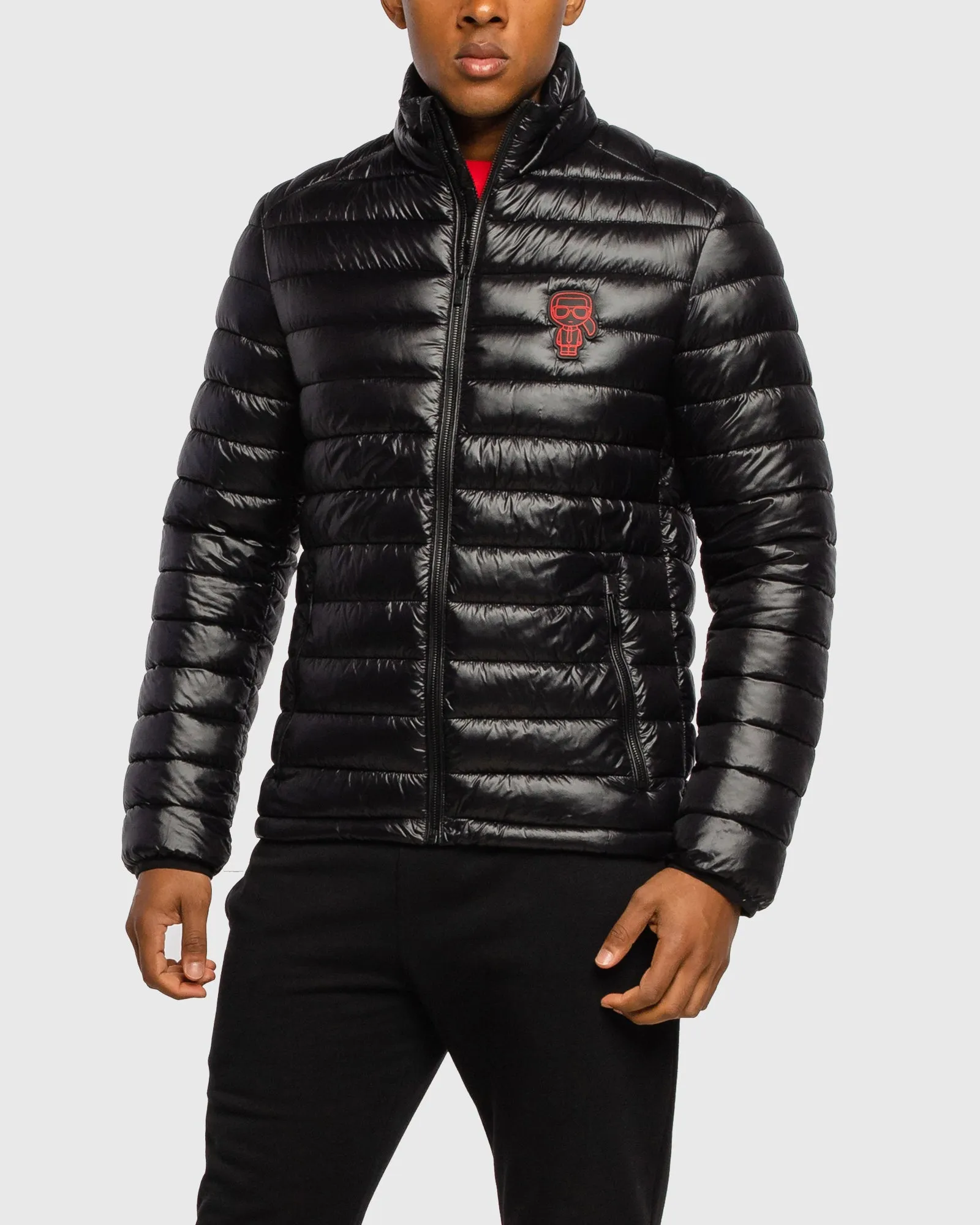 KARL LAGERFELD 505096 BLACK PUFFER JACKET