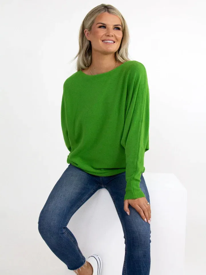 Kate And Pippa Milano Cashmere feel batwing Knit. All Colours