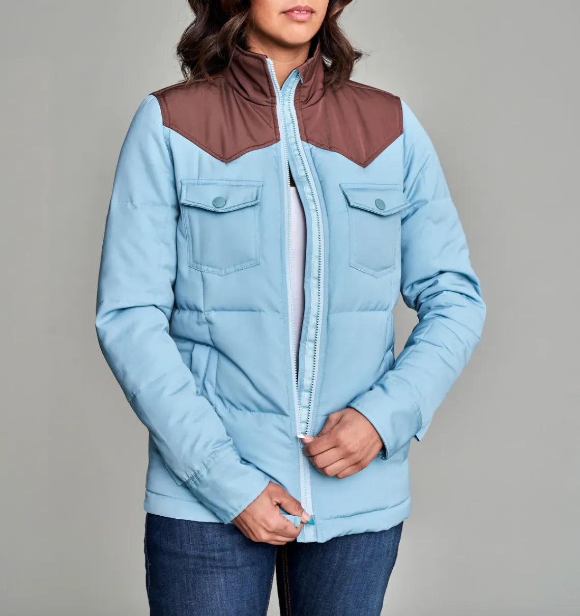 Kimes Ranch- WyldFire Jacket - Light Blue