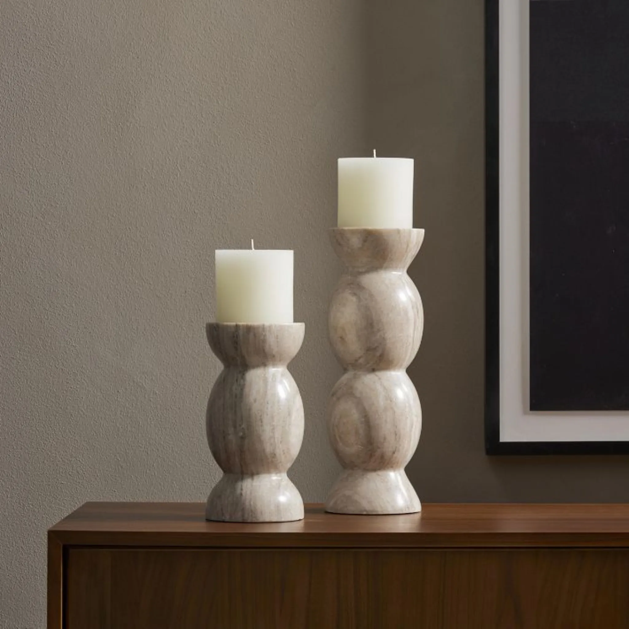 Kivu Pillar Candle Holders