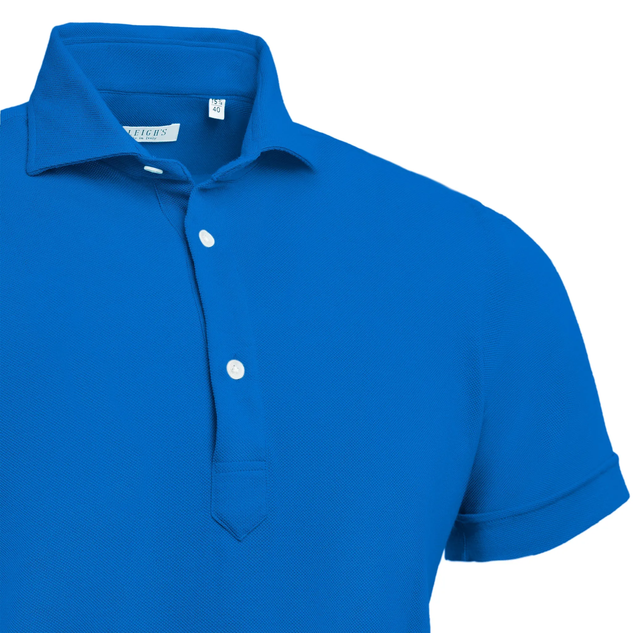 Knit Polo in Cobalt