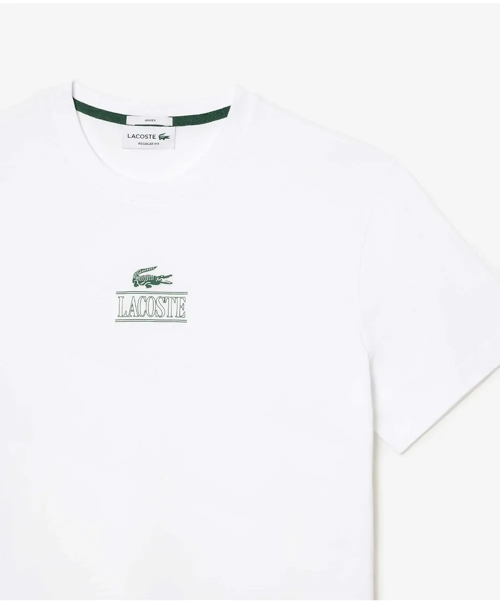 Lacoste Core Graphics Heavy Jersey Tee (White)