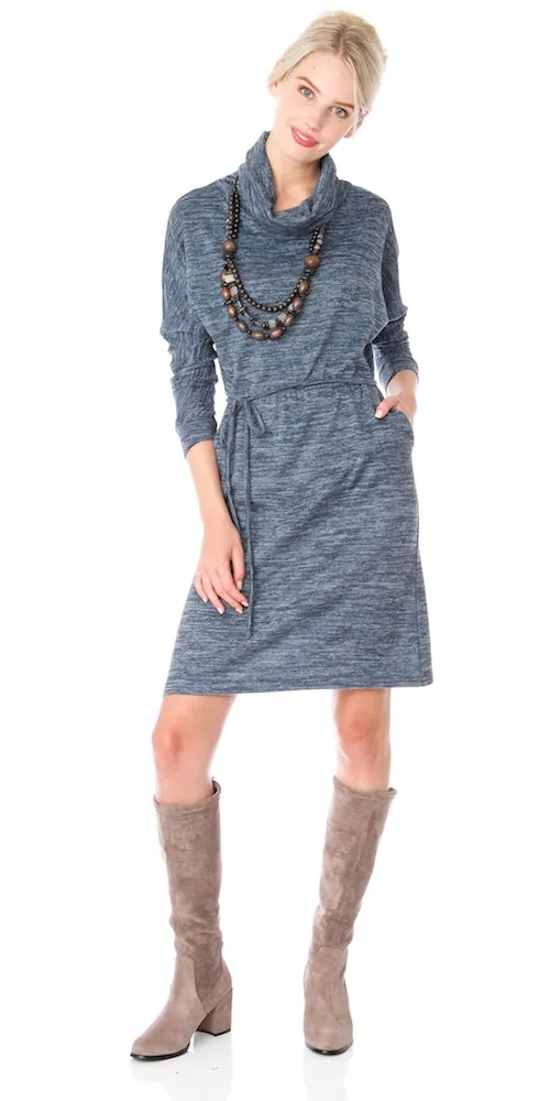 Laney Sweater Dress, denim