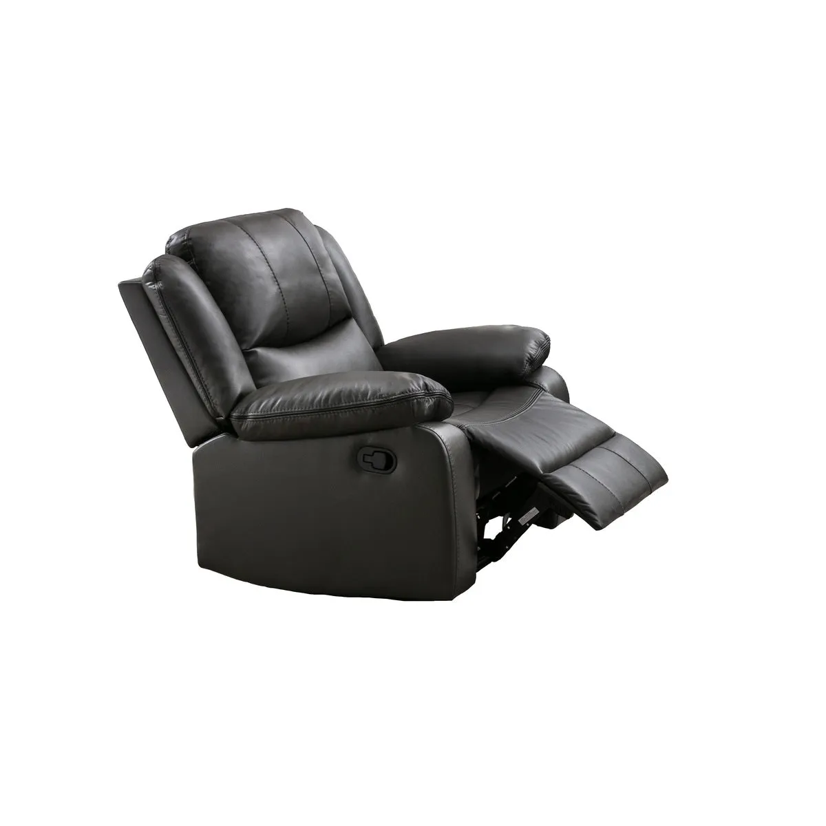 Leather Gel Grey Rocker Recliner