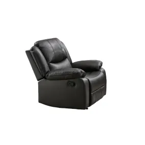 Leather Gel Grey Rocker Recliner