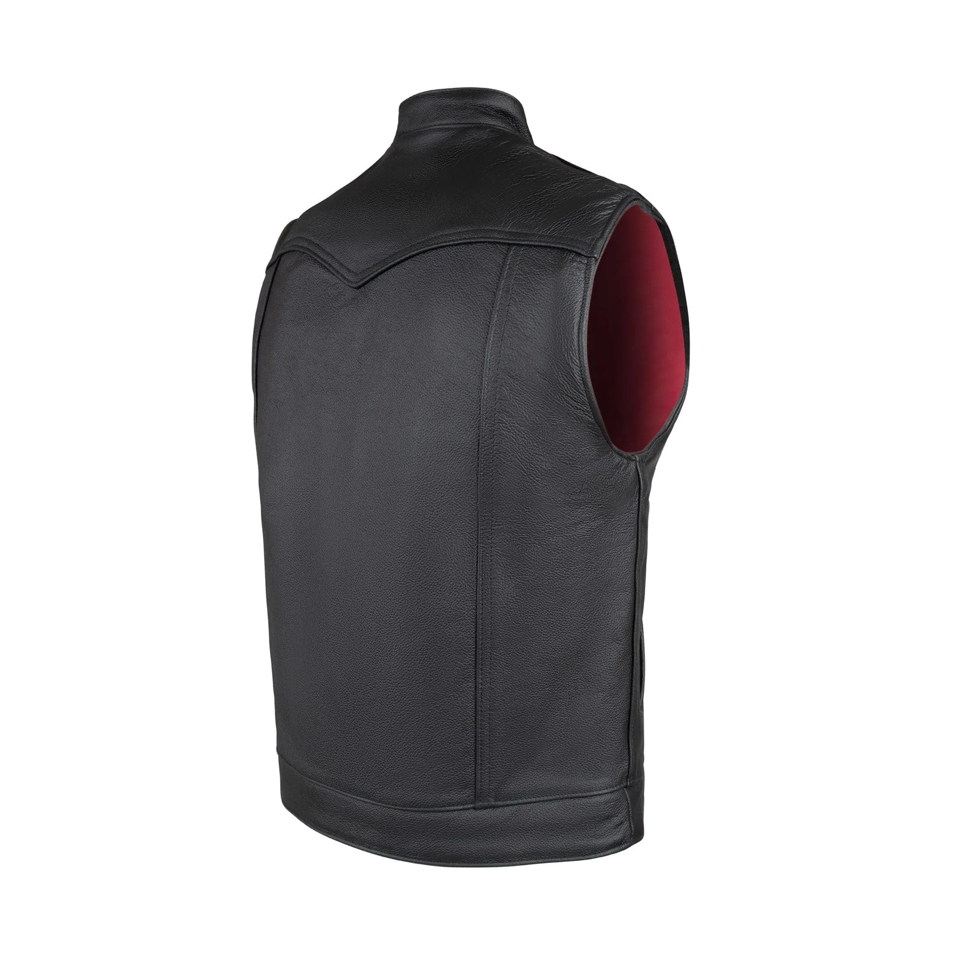 Legendary 'Reaper' Club Style Men's Leather Motorcycle Vest