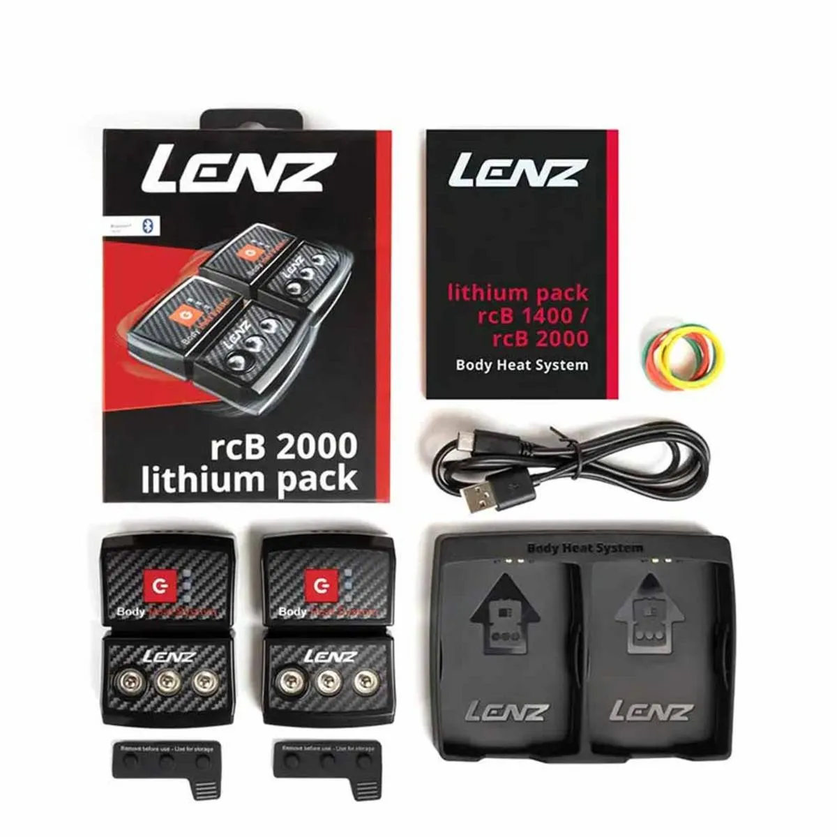 Lenz Heat Socks 4.1 Toe Cap with rcB 2000 Batteries