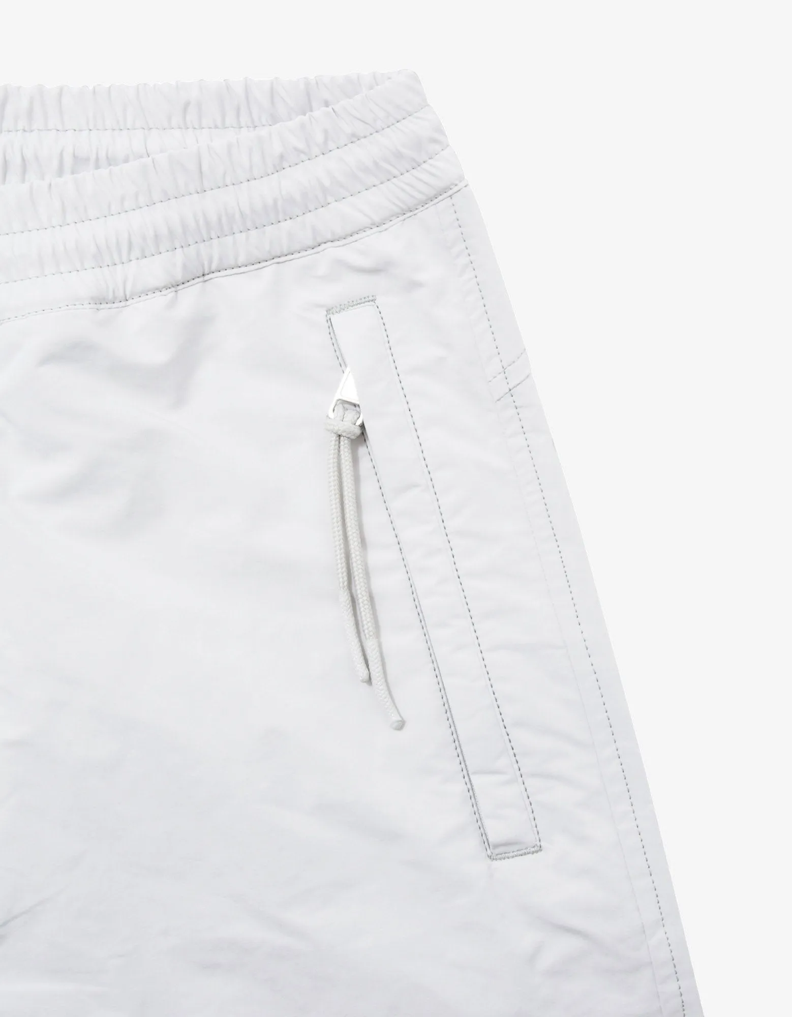 Light Grey Nylon Athletic Trousers