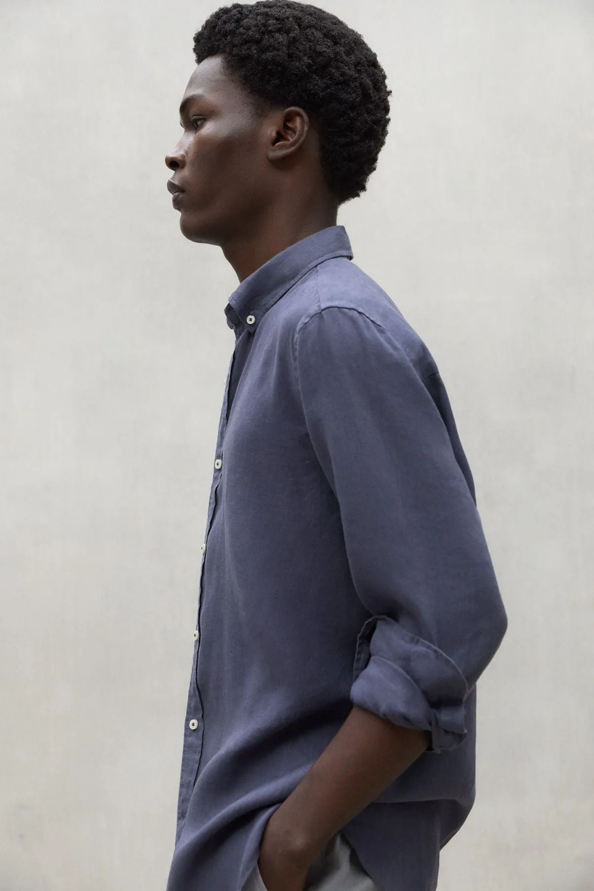 Light Indigo Malibu Linen Shirt Ecoalf