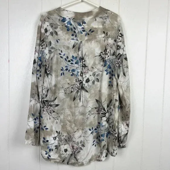 Long Sleeve Floral Blouse