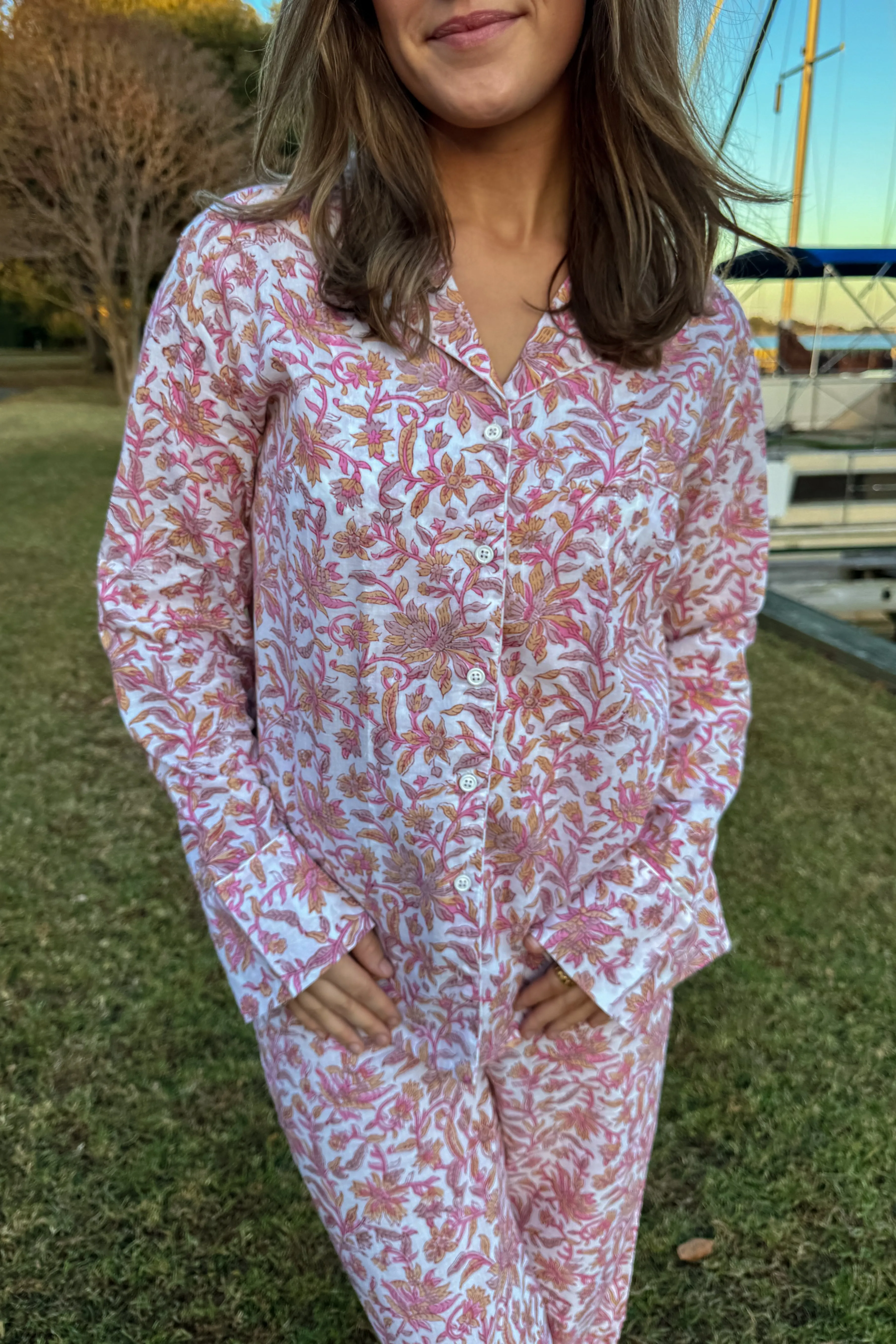 Luna Pajama Set in Pink