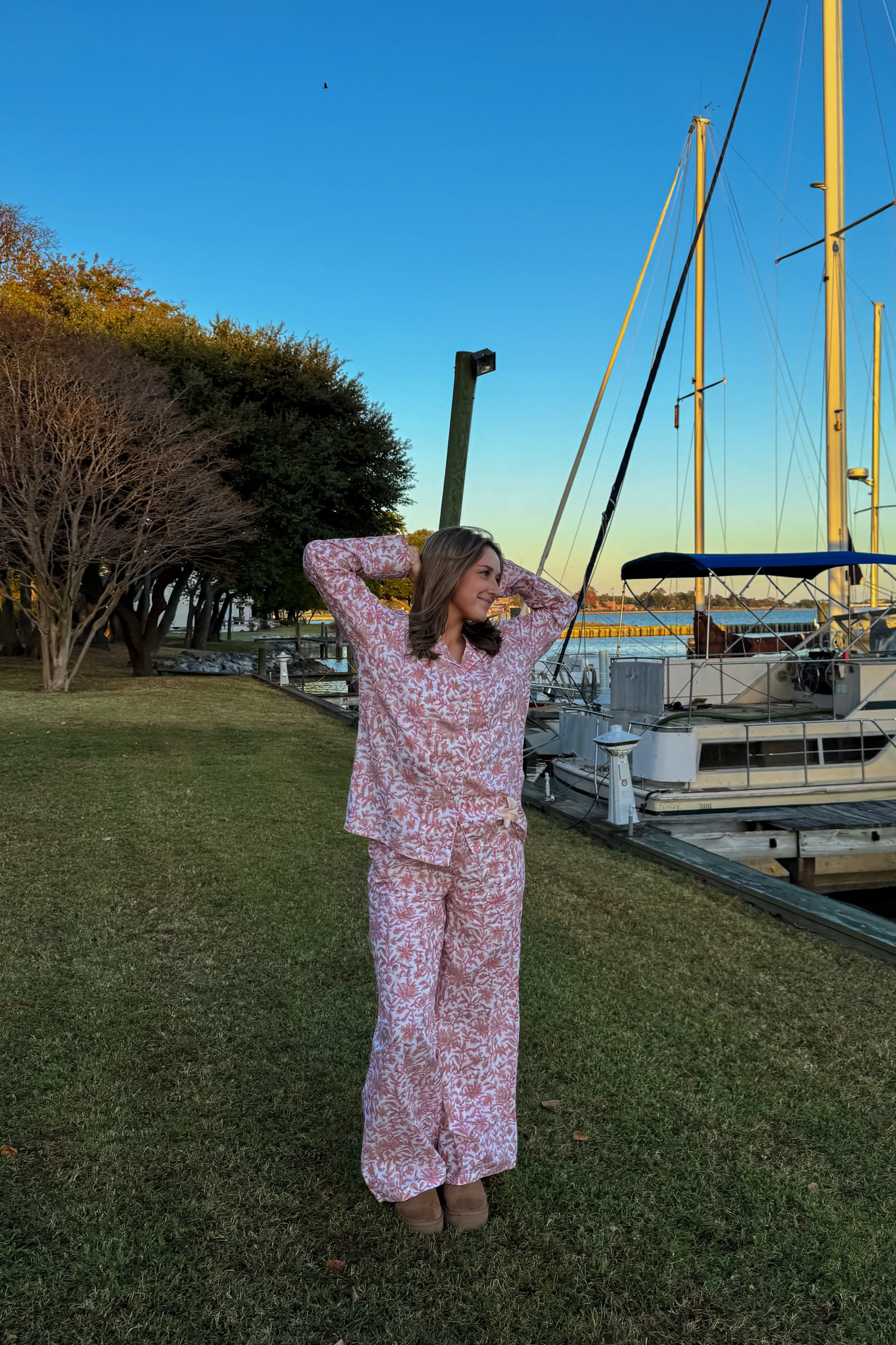 Luna Pajama Set in Pink